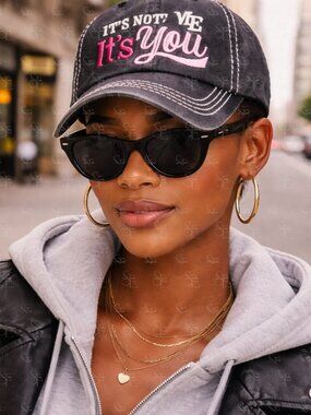 It’s Not Me It’s You Hat Distressed Funny Statement Cap